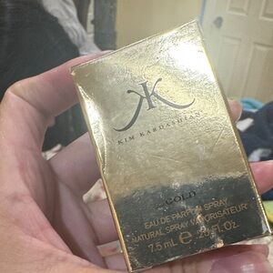 Kardashian Kollection Black and Gold Perfume Bottle